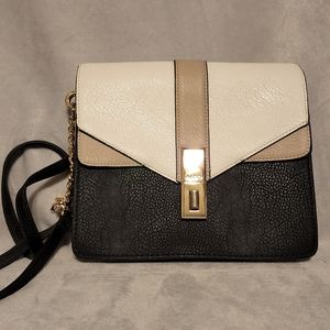 Aldo black tan white crossbody